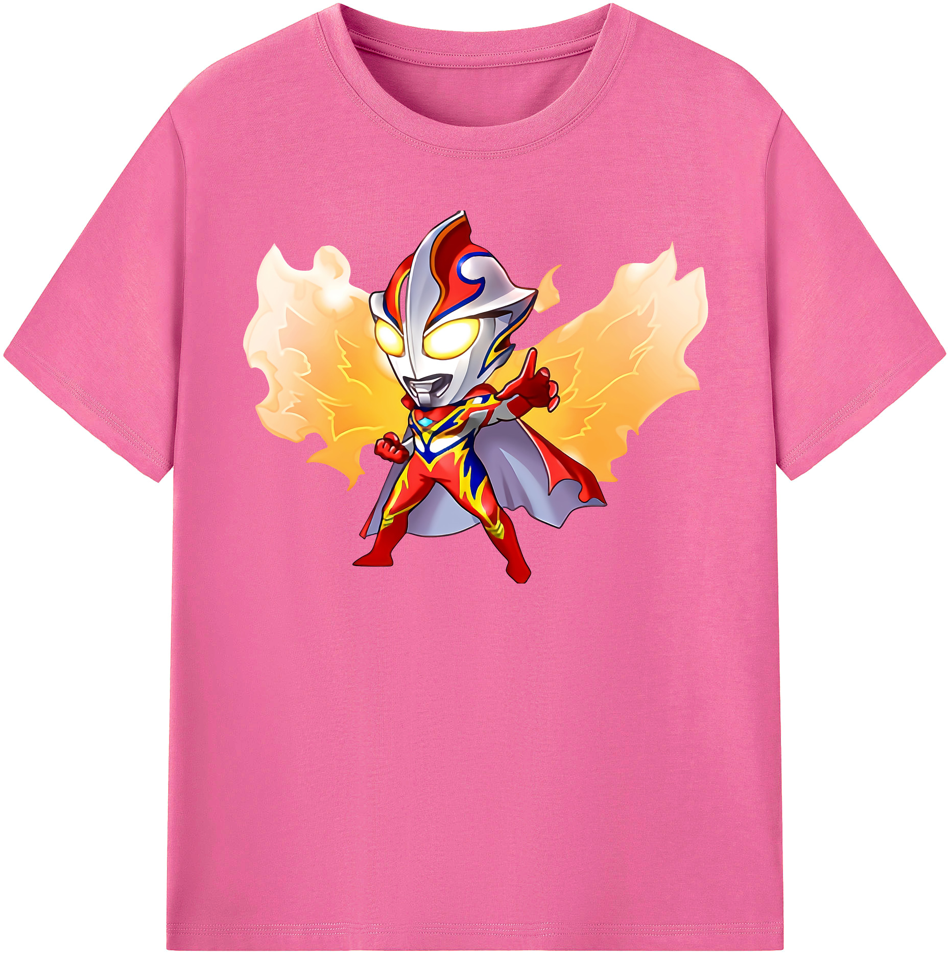 （画像用） ウルトラマン Ultraman レディースカジュアルプリントTシャツ（綿100％）